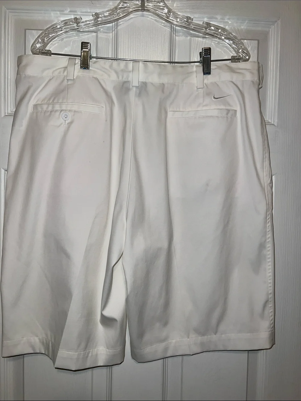 Nike Men's White Athletic Golf Shorts